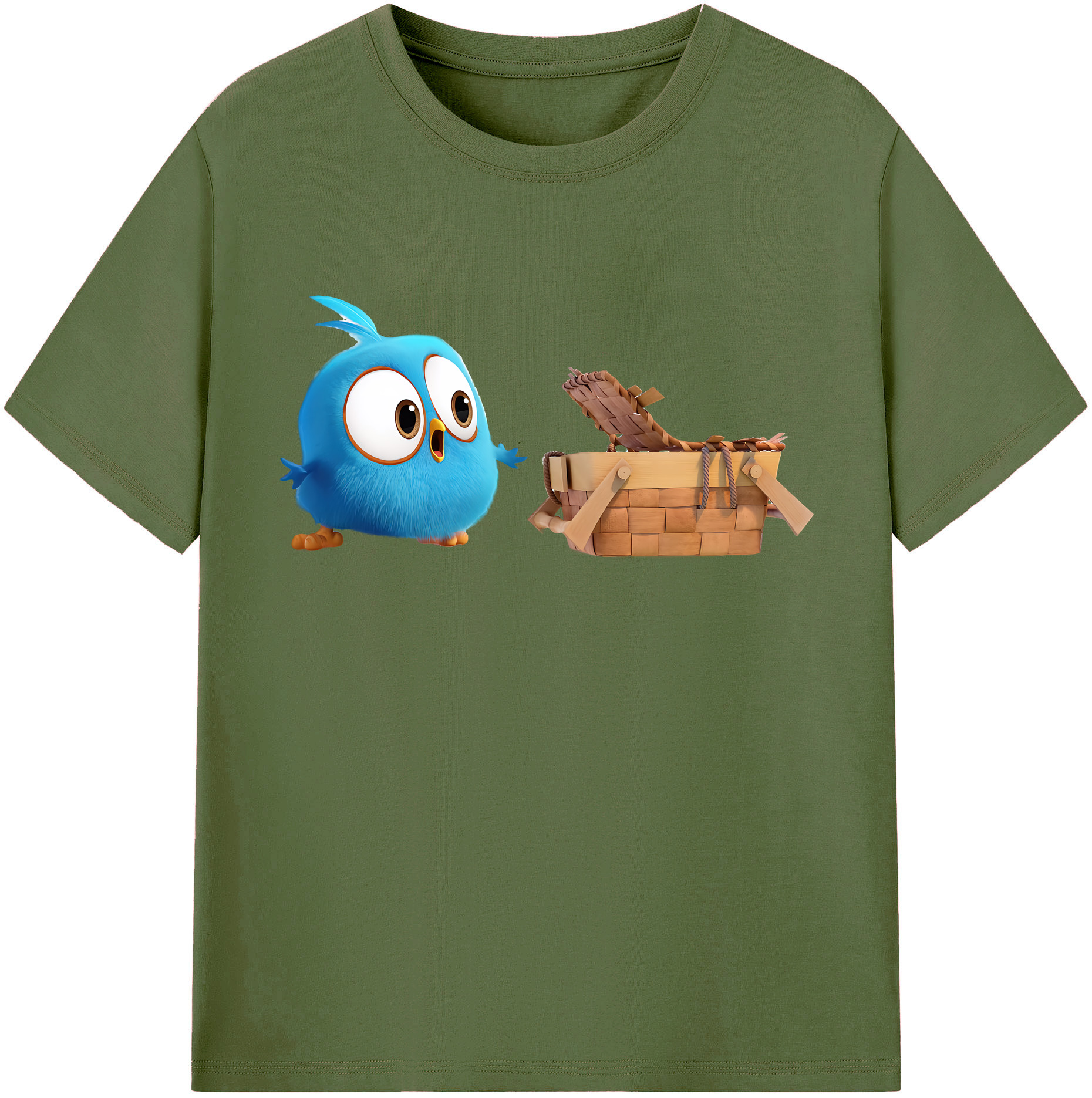 （画像用） Angry Birds アングリーバード 綿100％半袖Tシャツ（フロントプリント）
